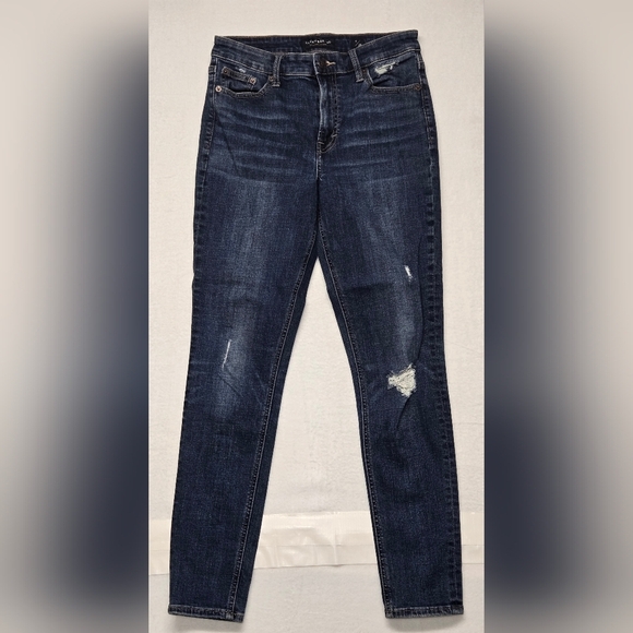 Lucky Brand Denim - Lucky Brand 6/28 Bridgette Skinny Jeans Stretch Distressed Five Pocket Zipper Fl